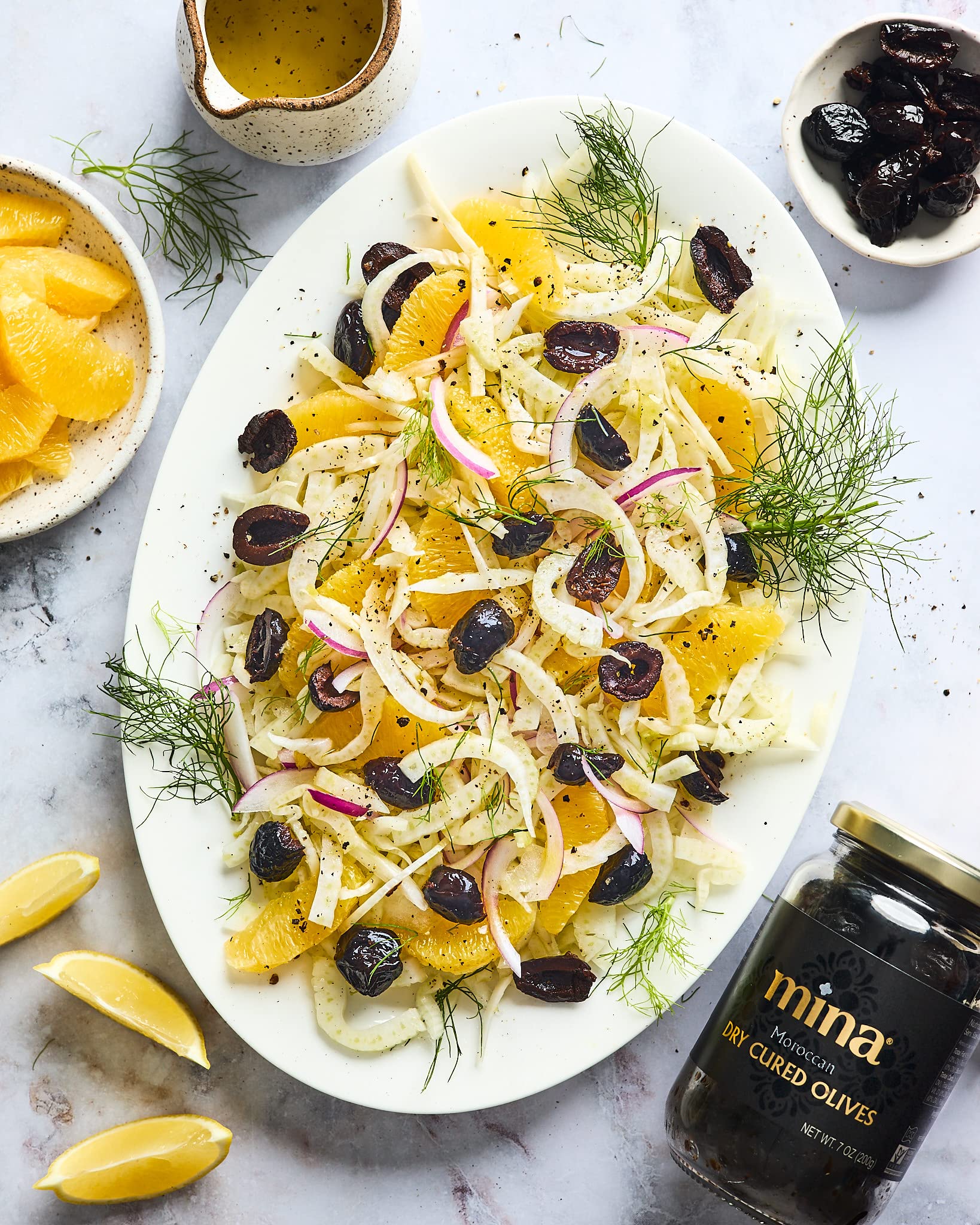 Mina Dry Cured Black Olives, 7 oz - Moroccan Olive Oil Cured Olives, Premium Handpicked and Naturally Cured Dried Olives, Non GMO, Gluten Free, Low Carb, Vegan, Great Paleo Keto Snacks