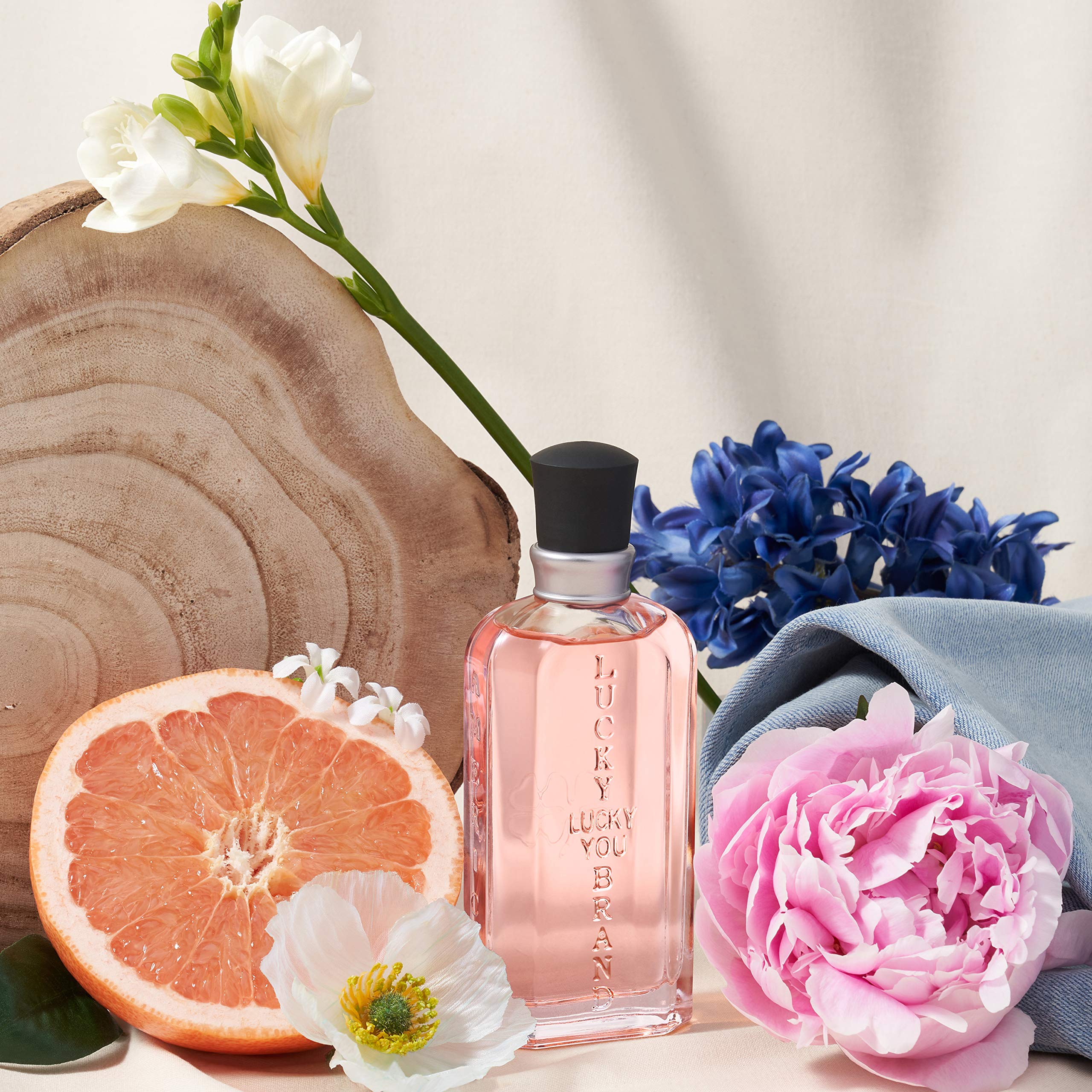 Lucky Brand Lucky You Perfume for Women, Eau De Toilette Day or Night Spray with Fresh Flower Citrus Scent, 3.4 fl oz