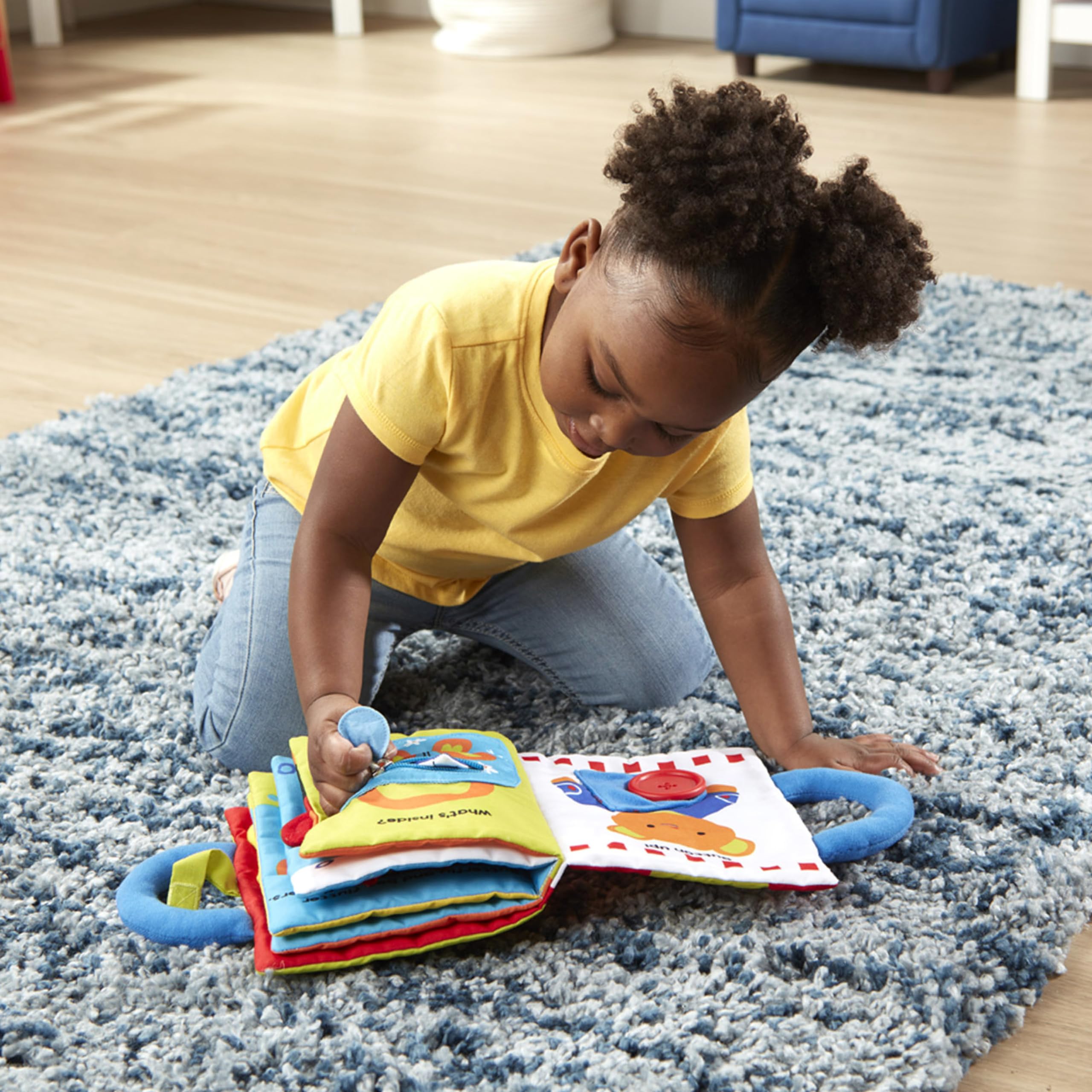 Melissa & Doug K’s Kids My First Activity Book 8-Page Soft Book for Babies and Toddlers Early Learning Developmental Plush Soft Activity for Babies and Toddlers