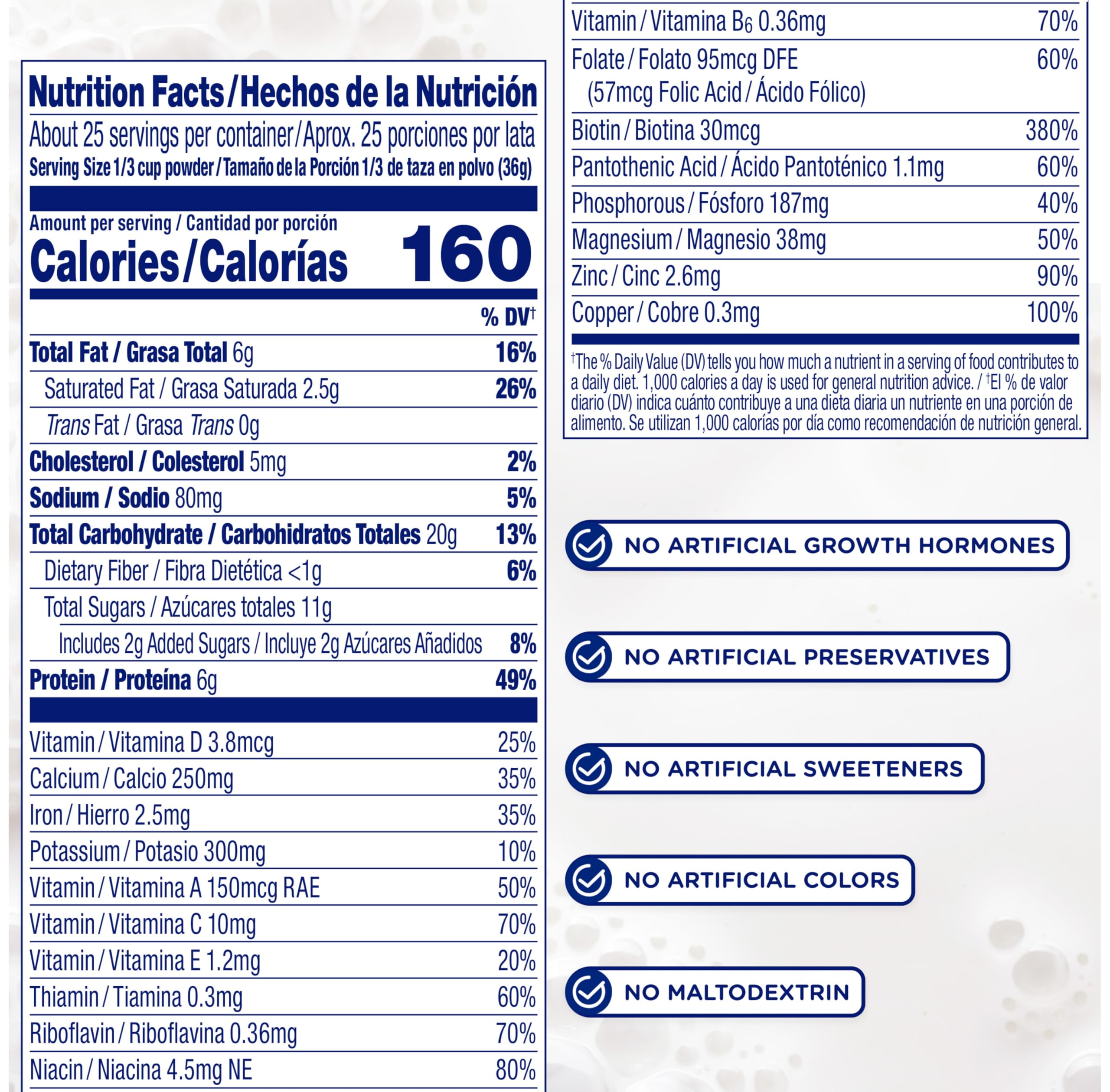 Enfagrow Premium Toddler Nutritional Drink, Made with Real Milk, Brain-Building Omega-3 DHA, Nutrients and Prebiotics for Growth & Immune Support, Non-GMO, Toddler Milk Powder, 32 Oz Can