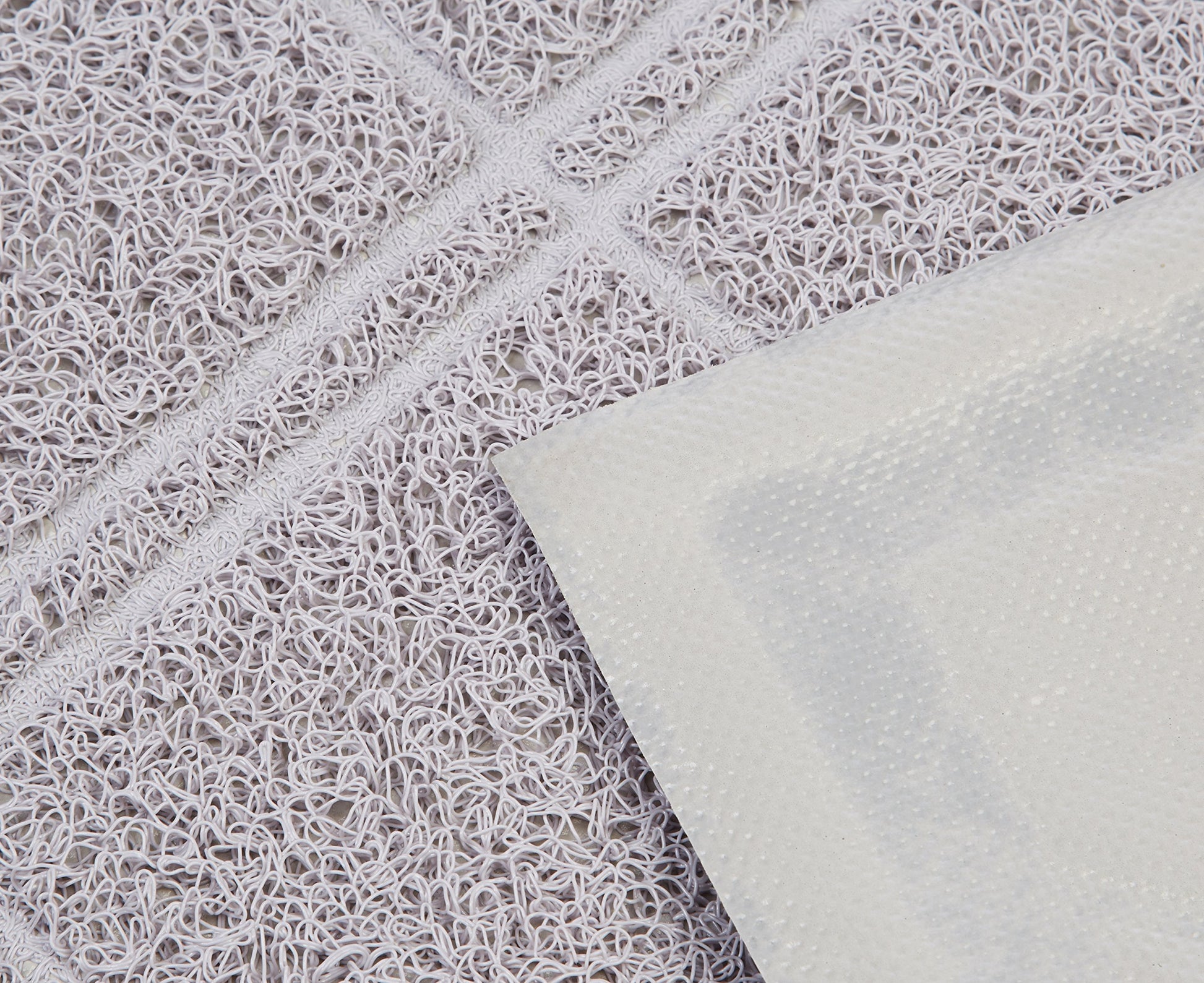 Amazon Basics Less-Mess Cat Litter Box Mat, Unscented, 24" x 35", Grey