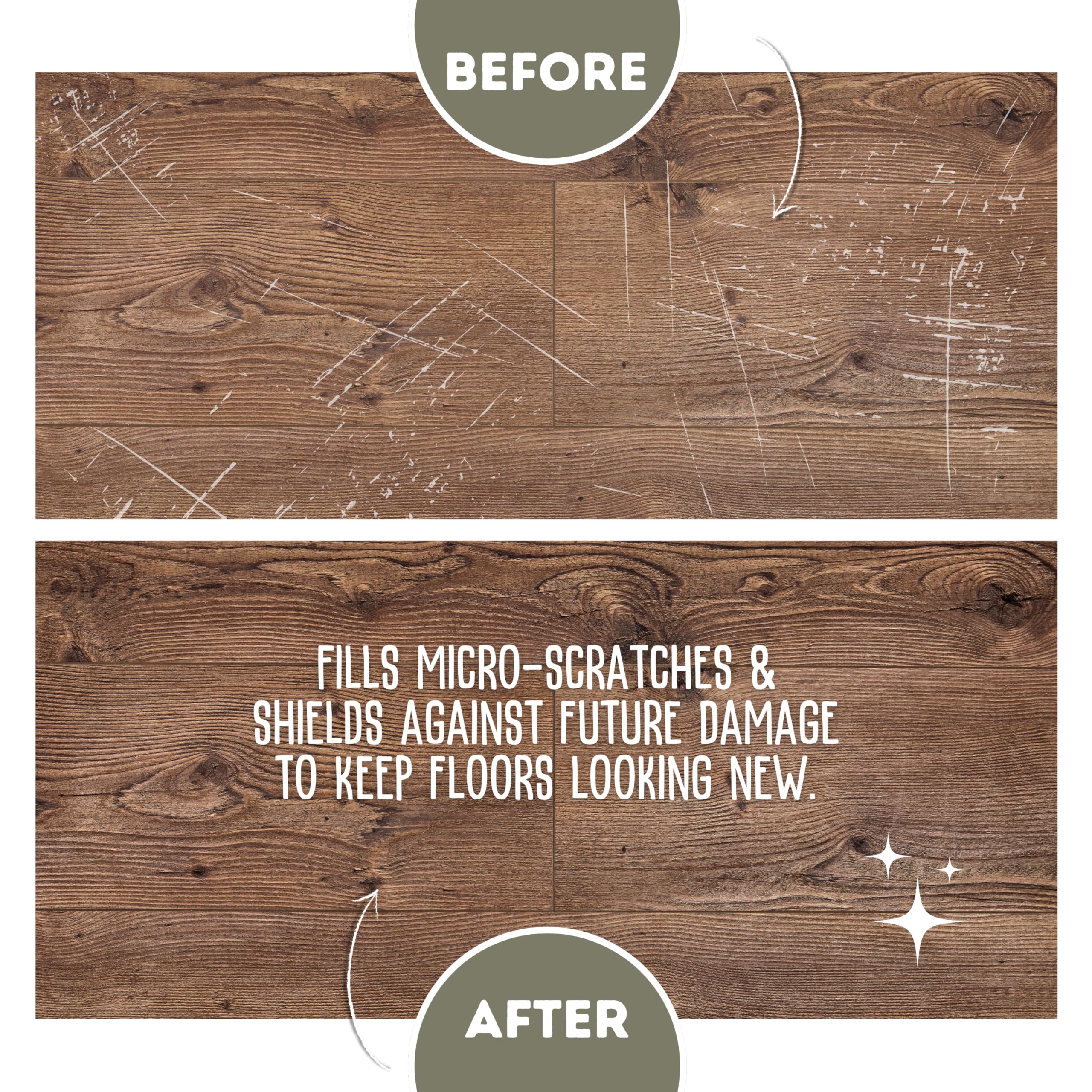 Quick Shine Multi Surface Floor Finish 64oz | Cleaner & Polish to use on Hardwood, Laminate, Luxury Vinyl Plank LVT, Tile & Stone | Safer Choice w/Clean Shine Technology | Shine-Protect-Refresh